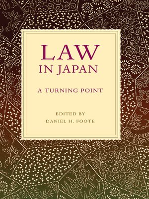 cover image of Law in Japan